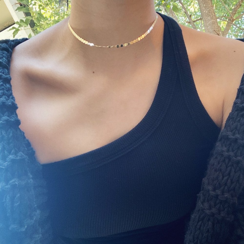 18K Gold Vermeil Disc Necklace (16" or 18")